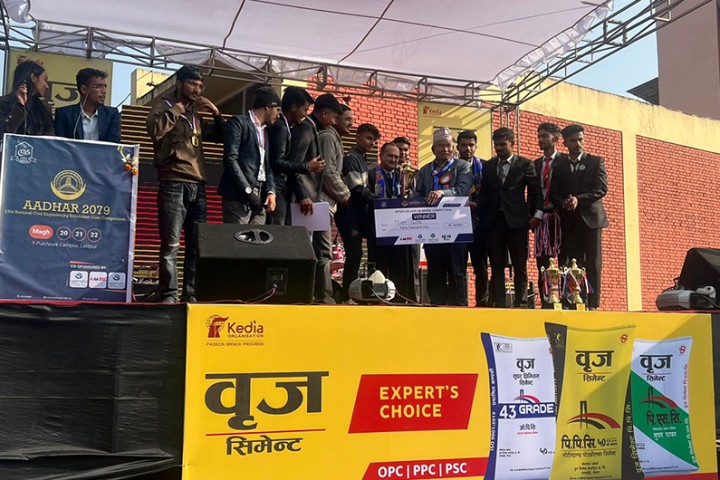 Brij Cement collaborated with CESS-Nepal as a trophy sponsor in the 13th Civil Engineering Exhibition Cum Competition